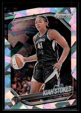 Kiah Stokes 2025 Panini Prizm WNBA Ice Prizm Card #58