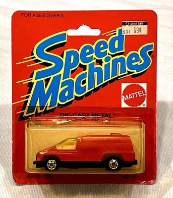 1983 Mattel Hot Wheels Speed Machines Inside Story Red Van MOC
