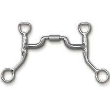 Myler HBT Shank Wide Port Comfort Snaffle Bit MB 05 - 5  Mouth, Sweet Iron