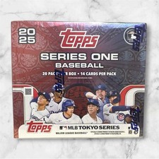 2025 Topps Series 1 MLB Tokyo Series Baseball Box 20 Packs Unopened