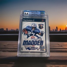 2001 Madden NFL Football PlayStation 2 PS2 Graded Video Game CGC 9.4 w/ 9.8 Disc