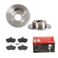 Brembo Bremsscheiben Ø245MM + BremsbelÄGe Hinten FÜR Audi 80 B3 100 C3 Coupe B2