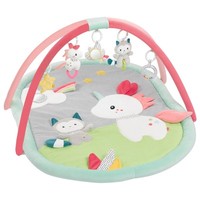 Fehn Aiko & Yuki 3-D-Activity-Decke Krabbeldecke Einhorn & Katze Neu