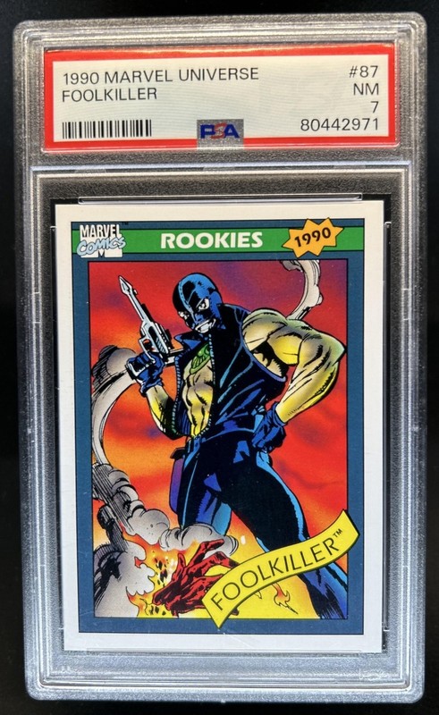 1990 Impel Marvel Universe Foolkiller #87 PSA 7