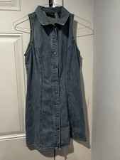 Vintage Gap Special Edition Denim Dress Sz 4 Sleeveless A Breed Apart Y2K 90s?