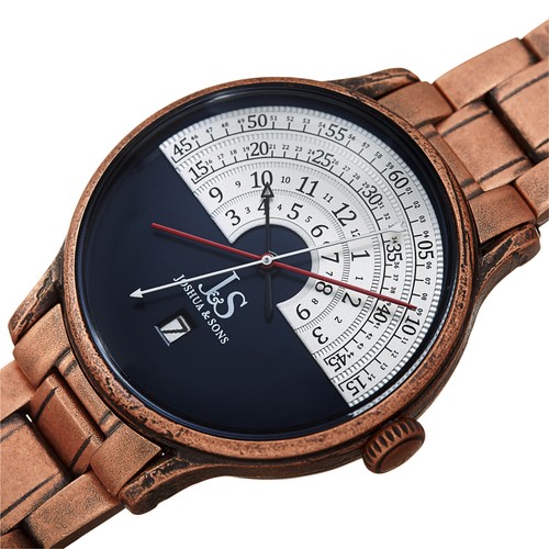 Men's Joshua & Sons JX153 Chronograph Antique Finish Stainless Steel Watch - Picture 11 of 13