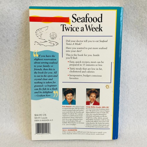 Seafood Twice a Week Cookbook Paperback by Cindy Snyder Evie Hansen - Imagen 2 de 10