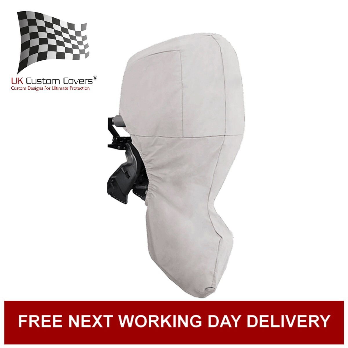 UK Custom Covers Außenbordmotor-Abdeckung Für Motoren Bis 7–12 PS – Wasserdicht & Mit Reißverschluss