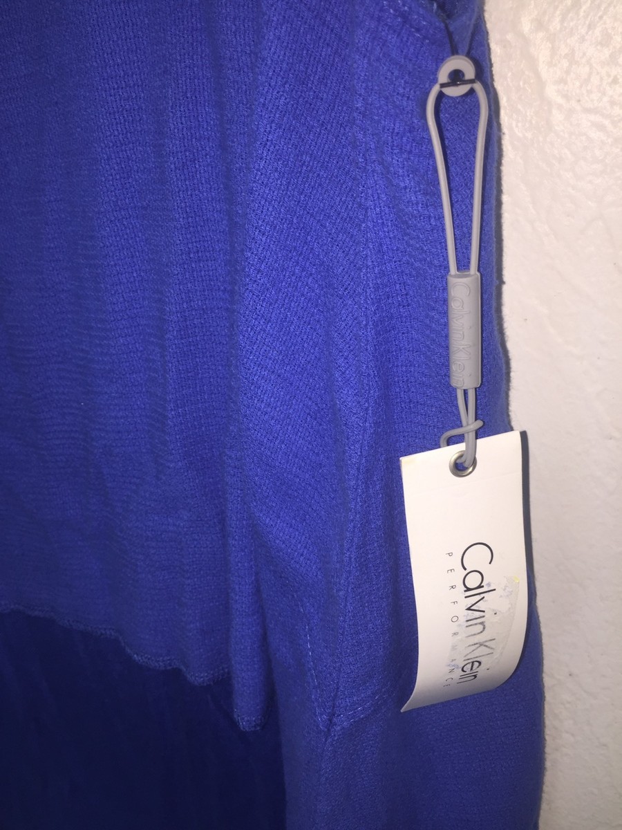 NEW Calvin Klein Performance Quick Dry Layer Top Medium M Blue NWT Tank Tee View 2