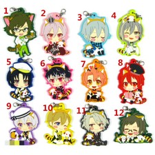 T1516 Anime idolish7 IDOLISH7 rubber Keychain Key Ring Rare straps cosplay