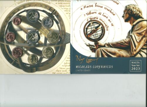 Malta KMS 2023 mit der 2 €uro Münze Nikolaus Copernikus - Bild 1 von 3