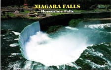 Postal de Niagara Falls Horseshoe Falls Nueva York vista panorámica Nueva York