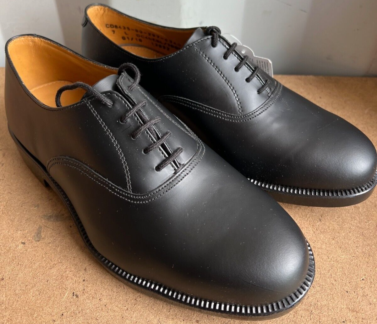 Mens RAF Parade Shoes British Army surplus Uniform Black Leather Air Cadet