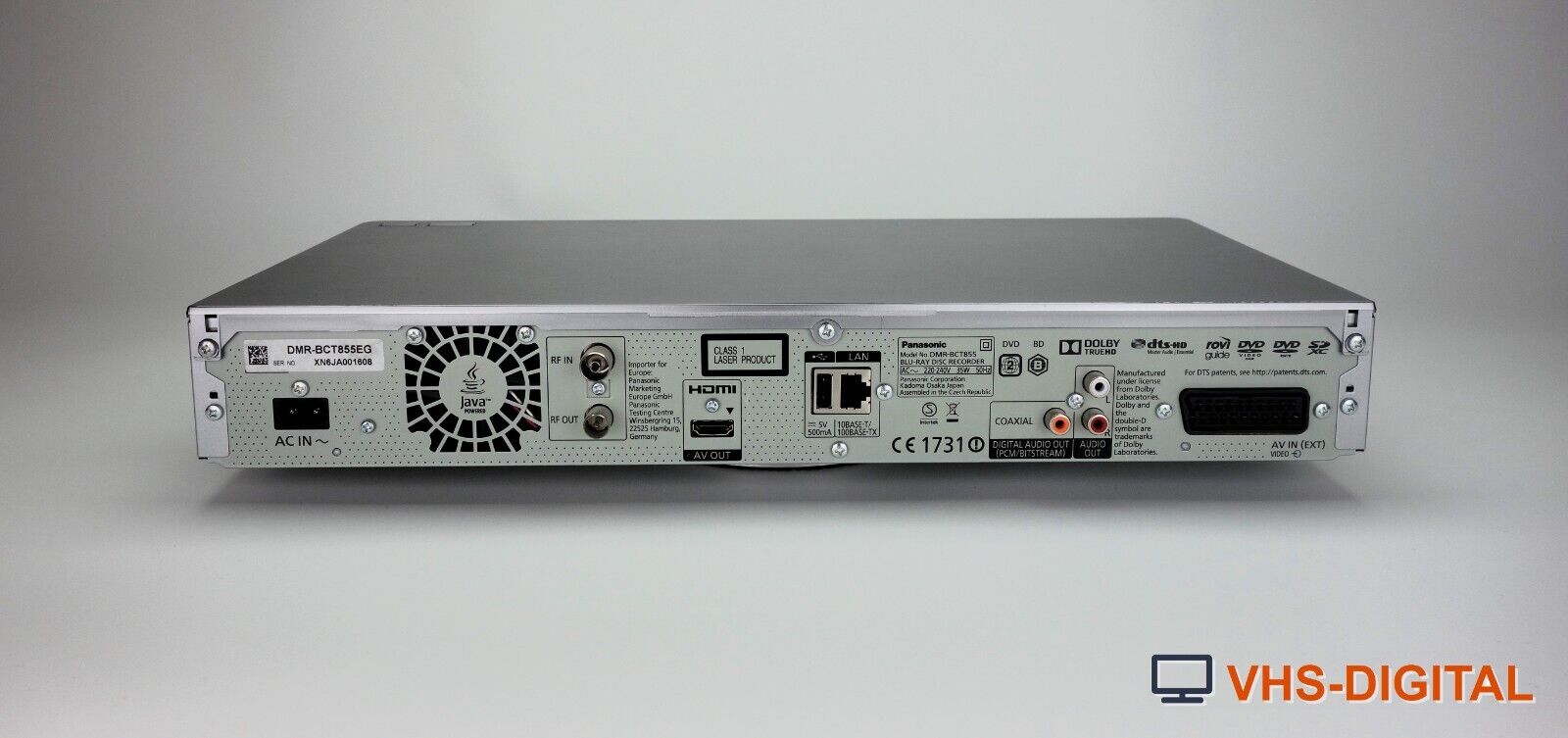 Panasonic DMR-BCT855 - BluRay + HDD Recorder - BluRay Rekorder mit Festplatte