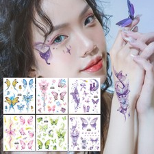 Butterfly Tattoo Stickers Face Stickers Glittering Tattoo Stickers Body Art DIY