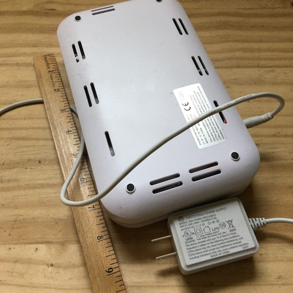 PhoneSoap Phone Sanitizer & Charger White Model 5001 w/ USB + USBC