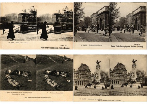 49 postales estéreo vintage de París Francia anteriores a 1940 (L2652) - Imagen 9 de 11