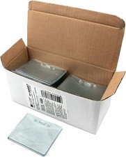 100 pcs Clear Heavy Duty Vinyl Badge Holders, Horizontal, No. 88607