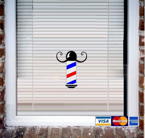 Barber Shop ~ Wall Decal or Store Front Window Decal - Picture 5 of 7