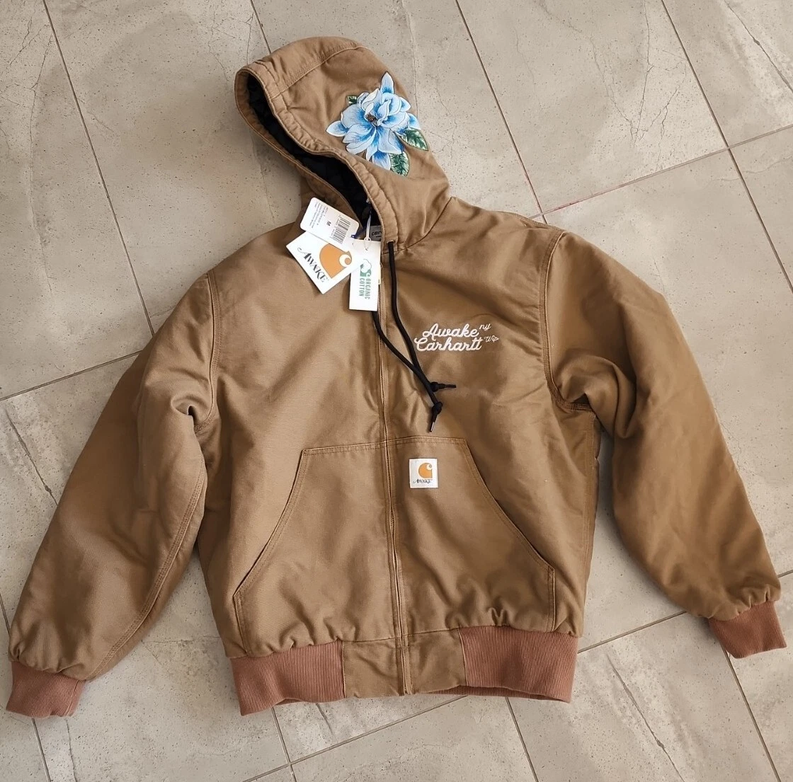 Carhartt Awake NY OG Active Jacket Hamilton Brown Hoodie parka M WIP