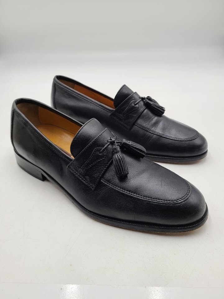 靴 JOHNSTON&MURPHY \"made in italy\" loafer Vintage ITALY JOHNSTON & MURPHY handcrafted 8.5 M loafers