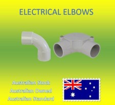Grey PVC Inspection Solid Elbow Bend Electrical Conduit 20/25/32mm