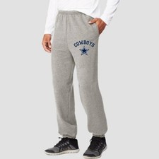 NEW DALLAS COWBOYS MEN'S SWEATPANTS GRAY VARIOUS SIZES AVAILABLE