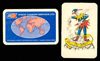 1 x Joker Spielkarte Anco Tanker Services Ltd Parcel Tanker Operators AB 468