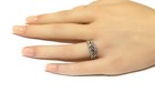 14k white gold semi mount setting diamond engagement ring wedding band 5.4g set — photo 10