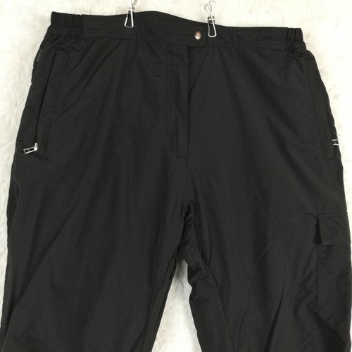 Vtg Obermeyer Womens Ski Pants Snow Black 03114 Cargo Pocket Lined 34 - Bild 3 von 12