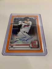 2020 Bowman Prospects Logan Ice #PA-LI Auto Autograph Orange Paper Card #15/25