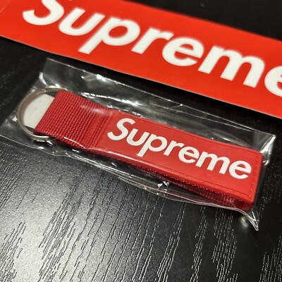 Supreme Webbing Keychain (BUNDLE OF 2) FW20 Red New With Supreme Webbing Keychain (BUNDLE OF 2) FW20 Red New With