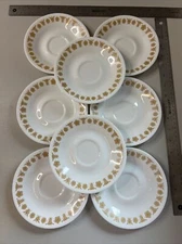 8 Corelle Butterfly Gold 6 3/4 Inch Bread Dessert Plates (1044)