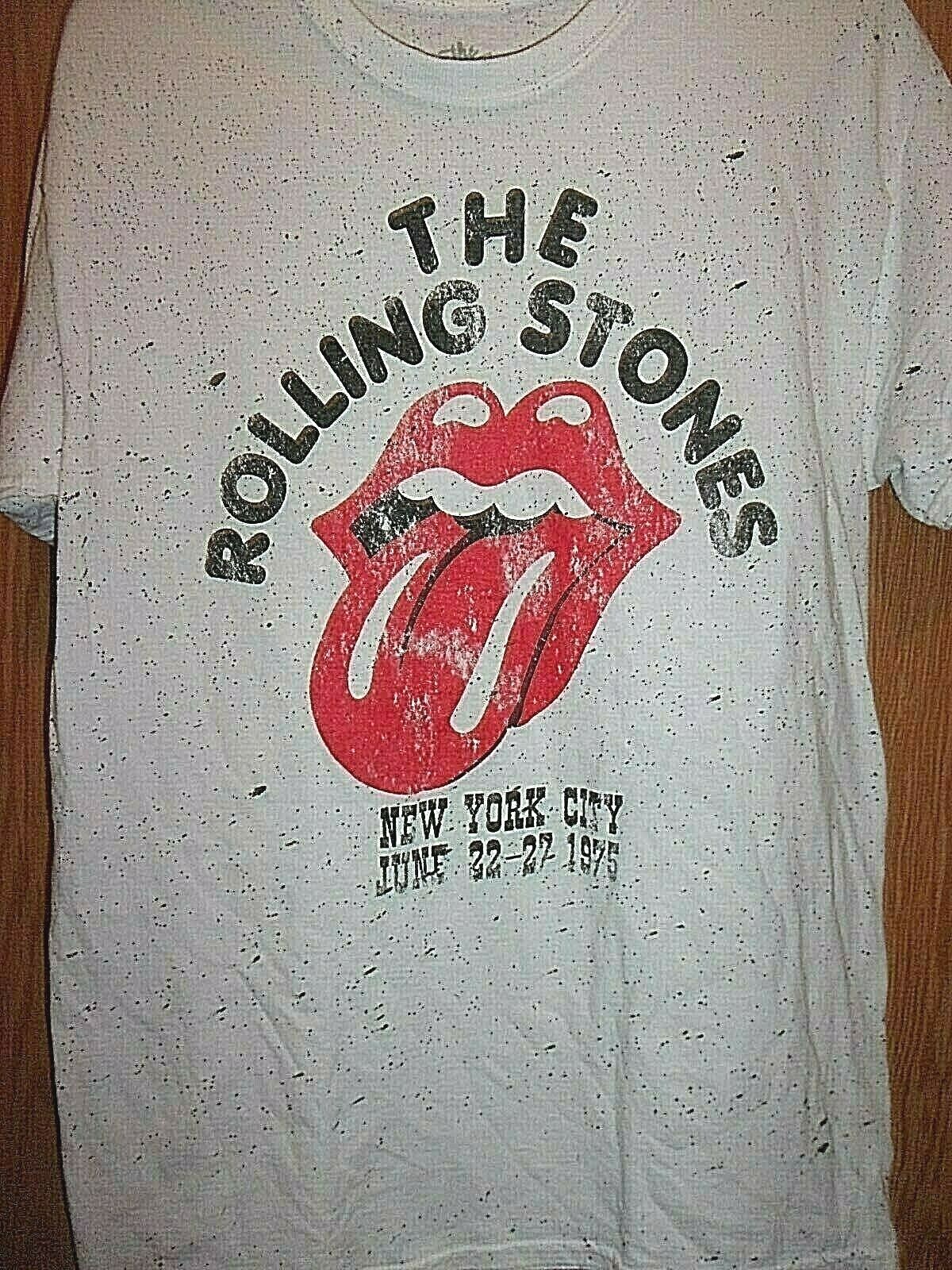 ALSTYLE THE ROLLING STONES Rolling Stones Band T-shirt Band Tee Men's L size cotton black type Vintage Second Hand