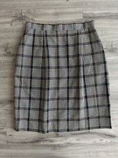 Talbots Houndstooth Pencil Skirt Lined Women’s Size 10 Vintage Made In USA