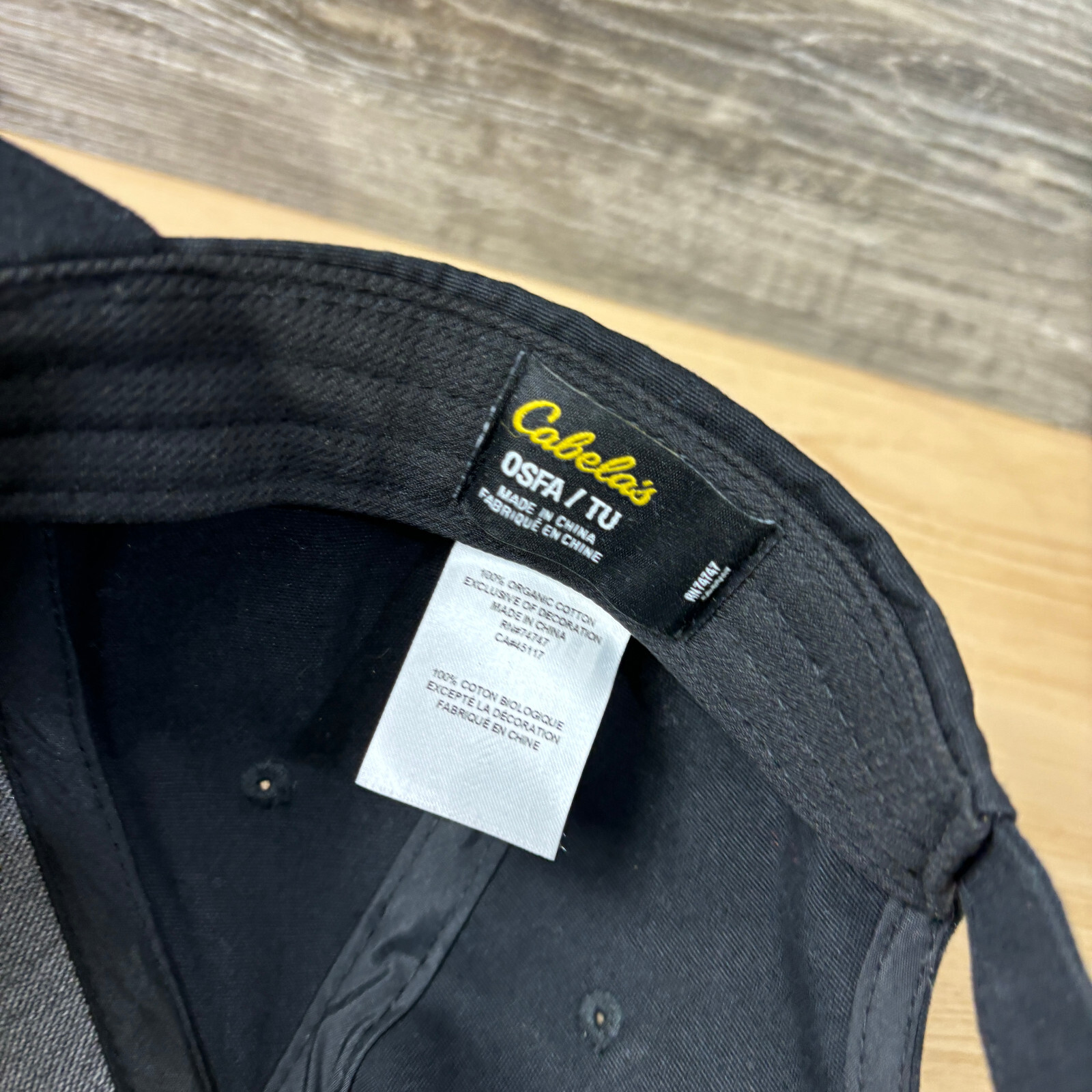 Cabelas Hat Cap Strap Back Black Performance Hunt… - image 9