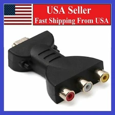 HDMI Male to 3 RCA Female Composite AV Video Audio Adapter Converter for TV PC