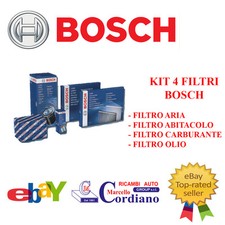 KIT 4 FILTRI TAGLIANDO BOSCH VW POLO 1.4 TDI DA ANNO 1999 a 2001 AMF SERVICE 6N2