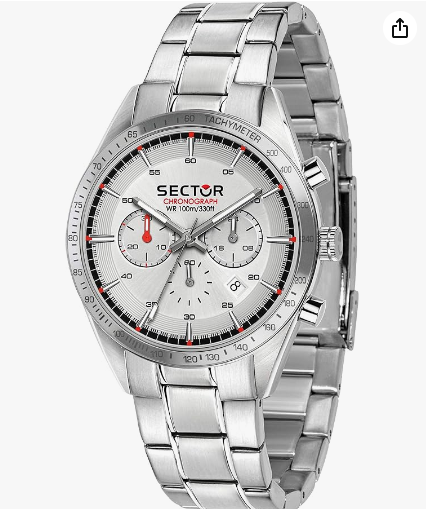 Orologio Sector No Limits Uomo Acciaio Cronografo Argentato R3273616005