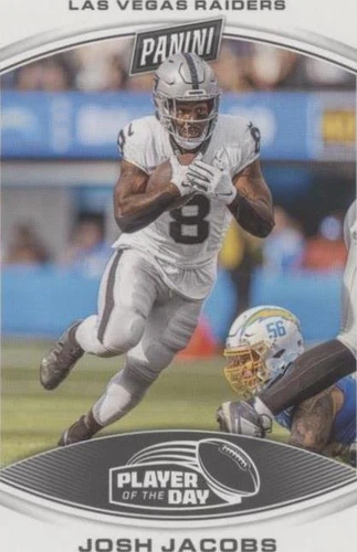 2023 Panini Player of the Day Josh Jacobs #26