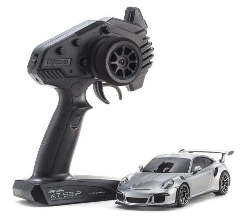 Kyosho Mini-Z RWD Porsche 911 GTR RS MR-04 Readyset, Silver