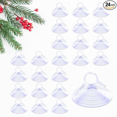 Aquarium Heater Suction Cups with Loops 24Pcs Window Suckers with Ring ...