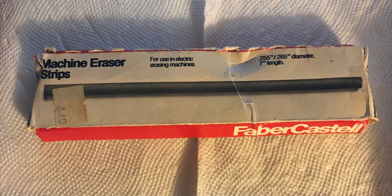 5 Faber Castell Electric Pencil Erasing Strips Erasers .255" / .265" / 7" Length