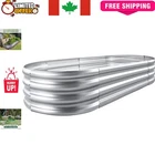 Antibacterial Galvanized Raised Garden Bed - Ideal for Indoor & Outdoor Plants