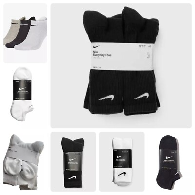 NIKE SOCKS PAIRS PACK LIGHTWEIGHT NO SHOW, CREW ANKLE MENS