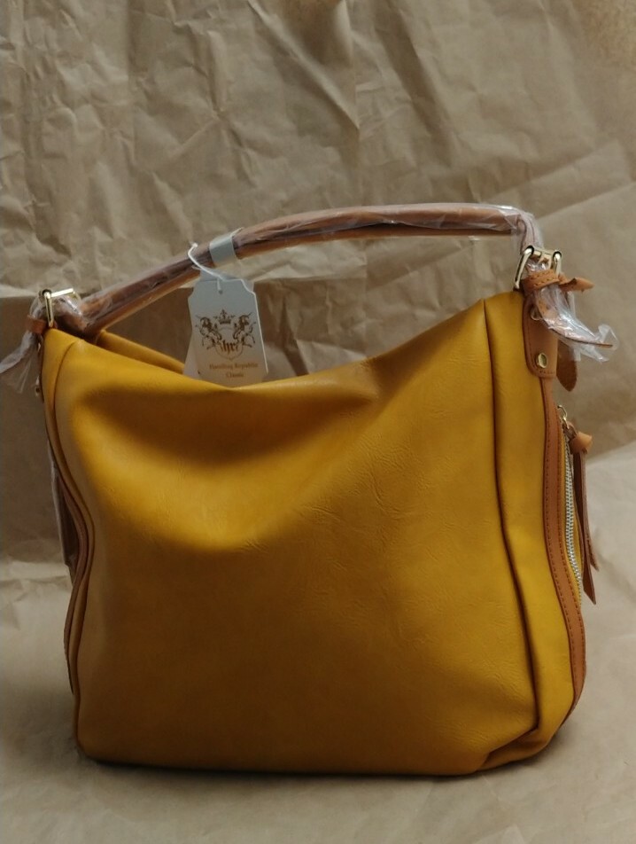 Mustard Yellow Stylish Large Vegan Handbag Classic | eBay