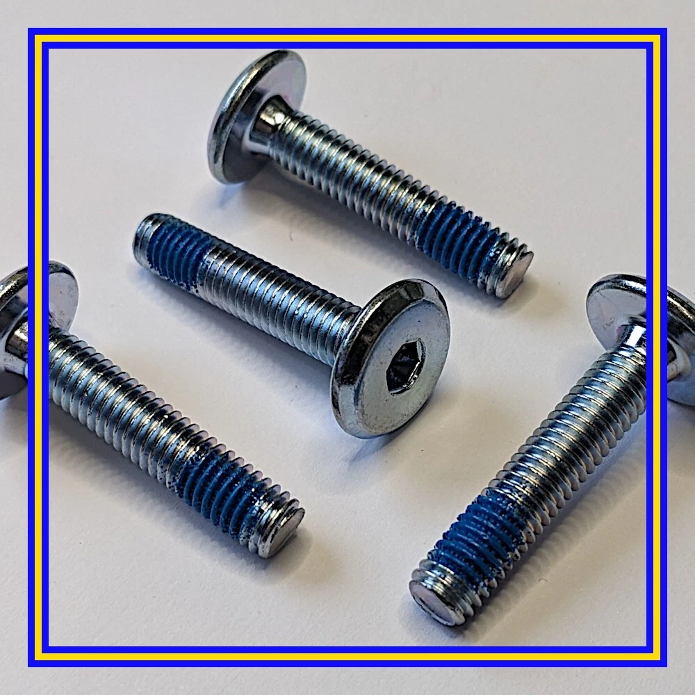 130718 X 4 IKEA Hex Head Metrix Bolt (screw) with Locking Compound 