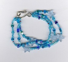 Blue star beaded bracelet. Perfect 4 your girl.