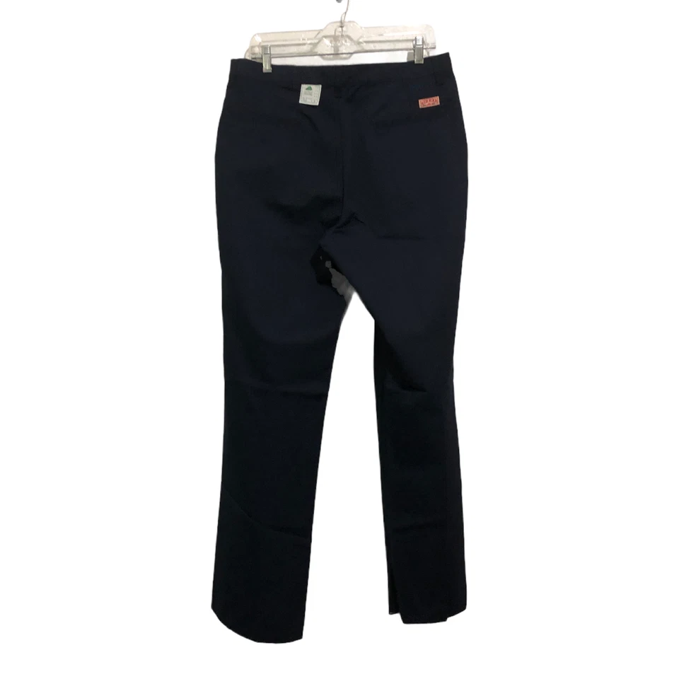 Red Kap Womens Pants 22 Navy Blue Industrial Unhemmed Pocket Work Delivery - Image 2 of 4