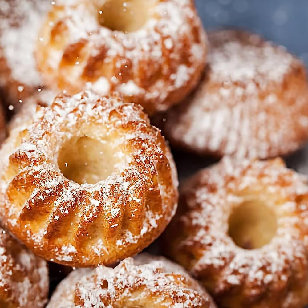 Tebery 2 Stück Mini Gugelhupfform - Silikon Gugelhupf Kuchenform Klein